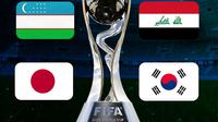 Ilustrasi - Tim Asia di Piala Dunia U-20 2023: Jepang, Uzbekistan, Irak, Korea Selatan (Bola.com/Erisa Febri)