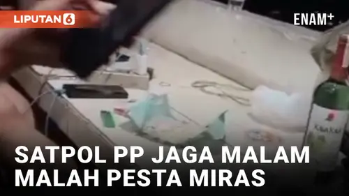 VIDEO: Lagi Jaga Malam, Anggota Satpol PP di Bogor Malah Pesta Miras