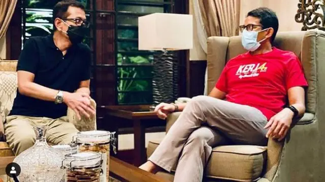 Wishnutama Kusubandio dan Sandiaga Uno