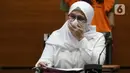 Wakil Ketua KPK. Lili Pintauli Siregar saat rilis penahanan Anja Runtuwene tersangka dugaan korupsi pengadaan tanah program pembangunan rumah DP Rp 0,- di Munjul Pondok Ranggon, Gedung KPK, Jakarta, Rabu (2/6/2021). (Liputan6.com/Helmi Fithriansyah)