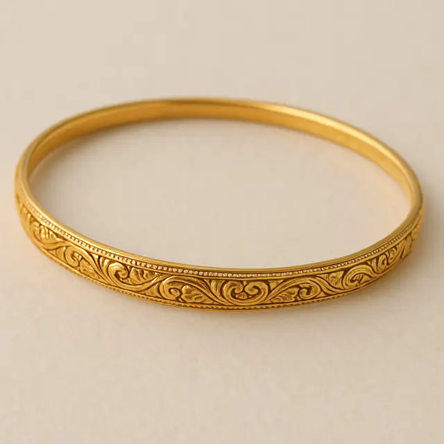 Gelang Emas Bangle Tipis untuk Usia 50 Tahun (Foto: ChatGPT)