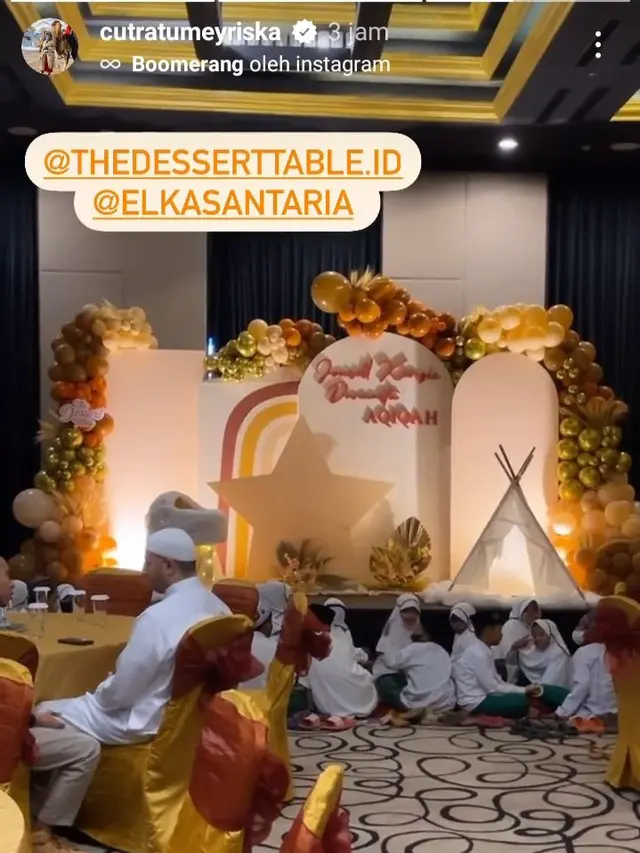 6 Momen Akikah Anak Kedua Cut Meyriska, Dihadiri Artis dan Undang Anak Yatim