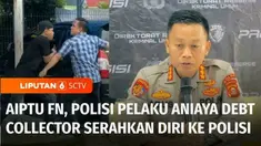 Aiptu FN, polisi yang menganiaya debt collector di Palembang, Sumatra Selatan, menyerahkan diri usai masuk dalam daftar pencarian orang atau DPO. Aiptu FN langsung menjalani pemeriksaan di Bidang Profesi dan Pengamanan Polda Sumatra Selatan.