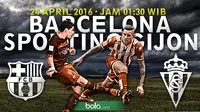 Barcelona vs Sporting Gijon (Bola.com/Samsul Hadi)