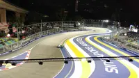 Sirkuit jalanan Marina Bay yang menggelar balapan F1 GP Singapura. (Liputan6.com/Cakrayuri Nuralam)