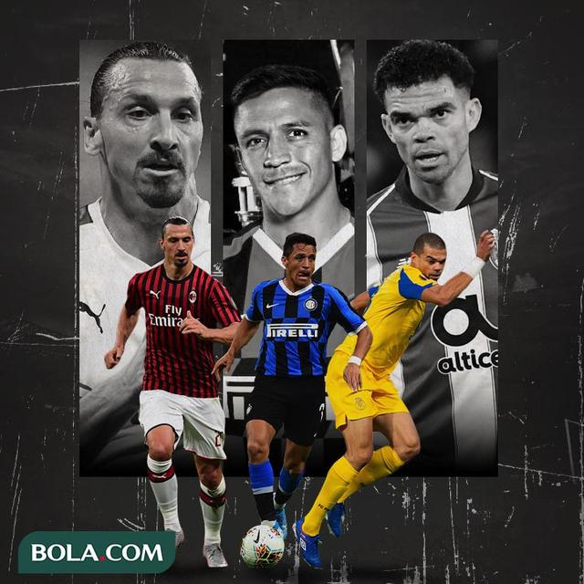 Ilustrasi Pemain - Zlatan Ibrahimovic, Alexis Sanchez, Pepe