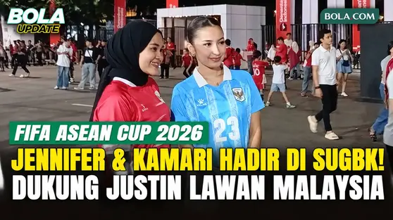 Jennifer dan Kamari Hadir di SUGBK, Dukung Justin Hubner Lawan Malaysia