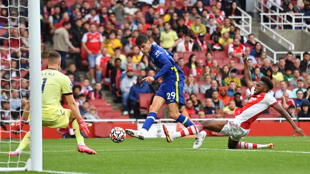 FOTO: Chelsea Permalukan Arsenal di Emirates Stadium, Lukaku Cetak Gol