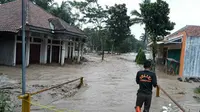 Banjir di wilayah Bogor. (Liputan6.com/ Achmad Sudarno)