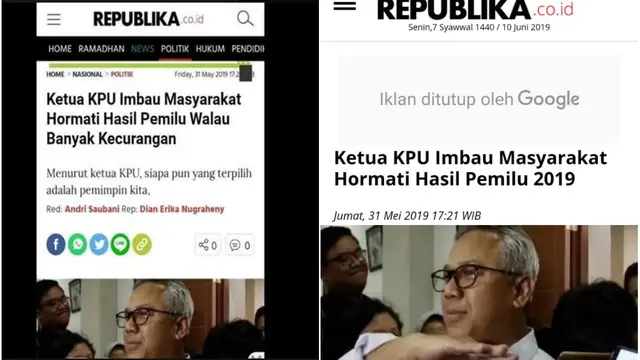 Cek Fakta-Ketua KPU