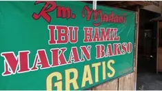 News Flash: Makan Bakso di Warung ini Gratis khusus Untuk Ibu Hamil