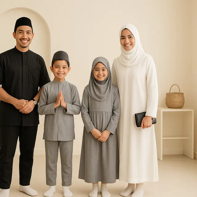 Rekomendasi Baju Kembaran untuk Idul Adha/via AI