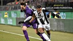 Juventus takluk 1-2 dari Fiorentina saat bertandang ke Stadio Artemio Franchi, Senin (16/1/2017) dinihari WIB
