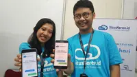 Situskeren.id adalah start up asal Yogyakarta yang menawarkan kemudahan dalam mempercantik tampilan website bisnis UMKM. (Liputan6.com/ Switzy Sabandar)
