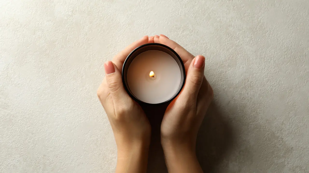 Ilustrasi lilin aromaterapi