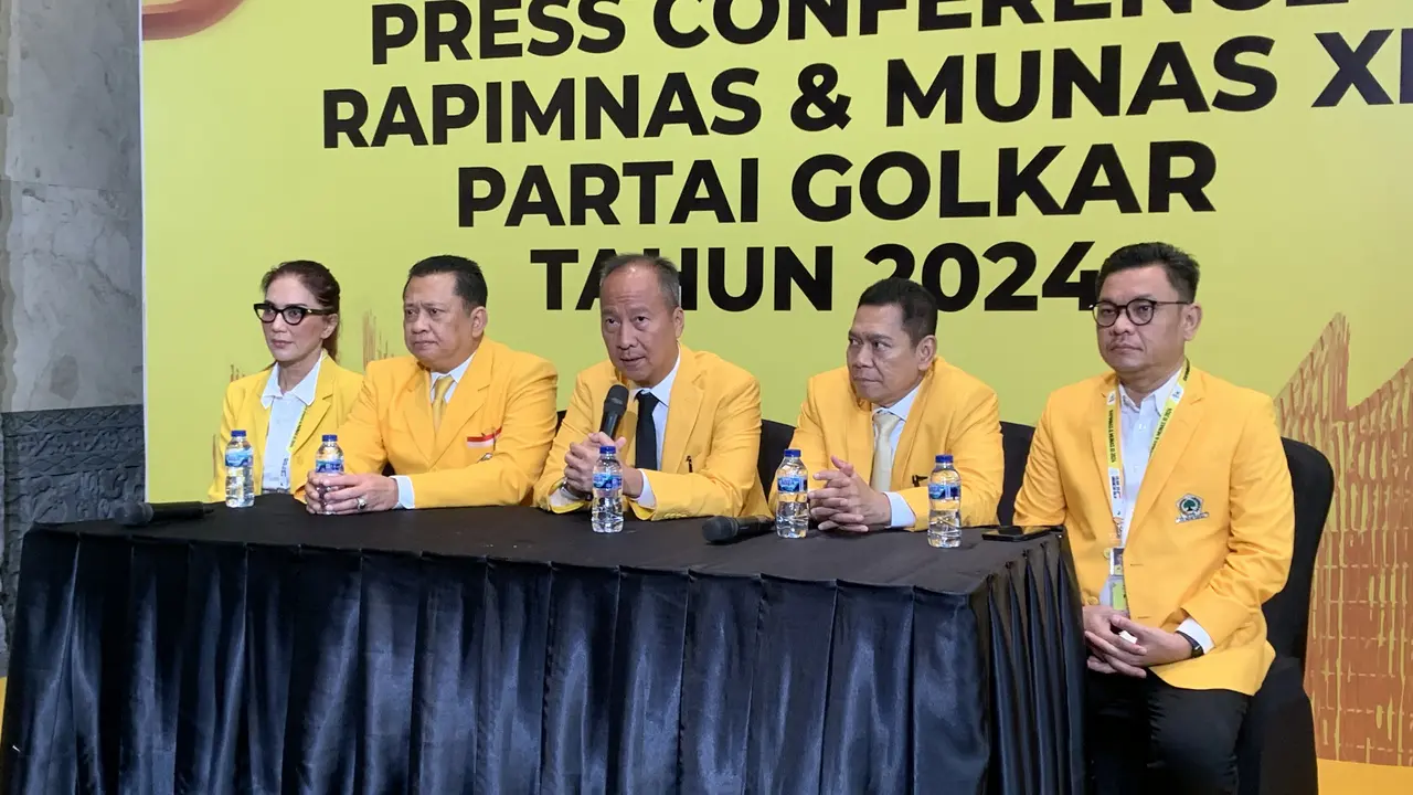 Plt Ketua Umum Agus Gumiwang Kartasasmita (AGK) menyatakan pemilihan Calon Ketua Umum Partai Golkar sudah selesai dan dipastikan Bahlil Lahadalia akan menjadi Ketua Umum definitif.