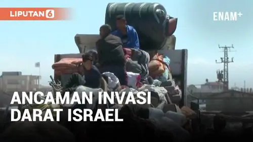 VIDEO: Warga Palestina Tinggalkan Rafah, Cemas Invasi Darat Israel