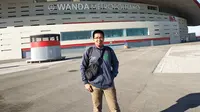 Suasana di dalam stadion Wanda Metropolitano.  (Bola.com / Nurfahmi Budiarto)