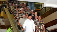 Rabu (03/06/14), Calon Presiden Prabowo Subianto hadir dalam acara   deklarasi FKPPI yang mendukung dirinya (Liputan6.com/Johan Tallo)