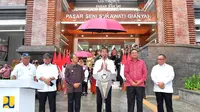 Presiden Joko Widodo (Jokowi) meresmikan Pasar Seni Sukawati di Kabupaten Gianyar, Provinsi Bali, Rabu (1/2/2023). (Dok. Kementerian PUPR)