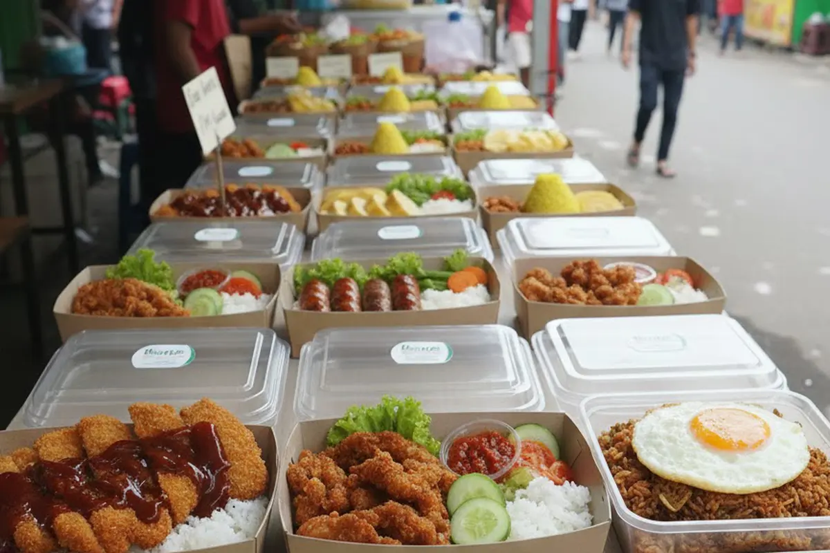 Jualan Menu Bento sederhana (Gemini AI)