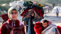 Data Kementerian Kesehatan Palestina menyebutkan bahwa serangan udara yang diluncurkan Israel ini setidaknya menewaskan 200 orang. (Bashar TALEB/AFP)