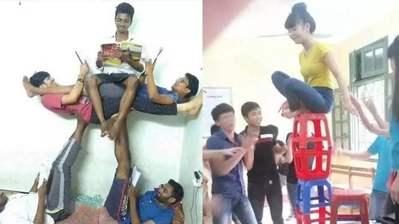 7 Potret Atraksi Nyeleneh Jaga Keseimbangan Ini Hati Deg-Degan