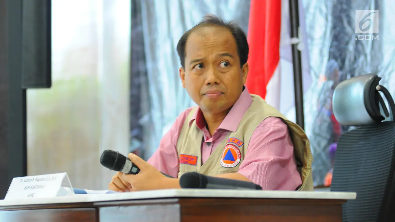 Kepala Pusat Data dan Informasi BNPB Sutopo Purwo Nugroho