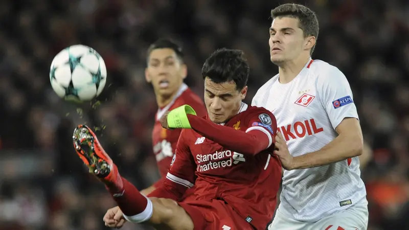 FOTO: Liverpool Pesta 7 Gol ke Gawang Spartak Moskow