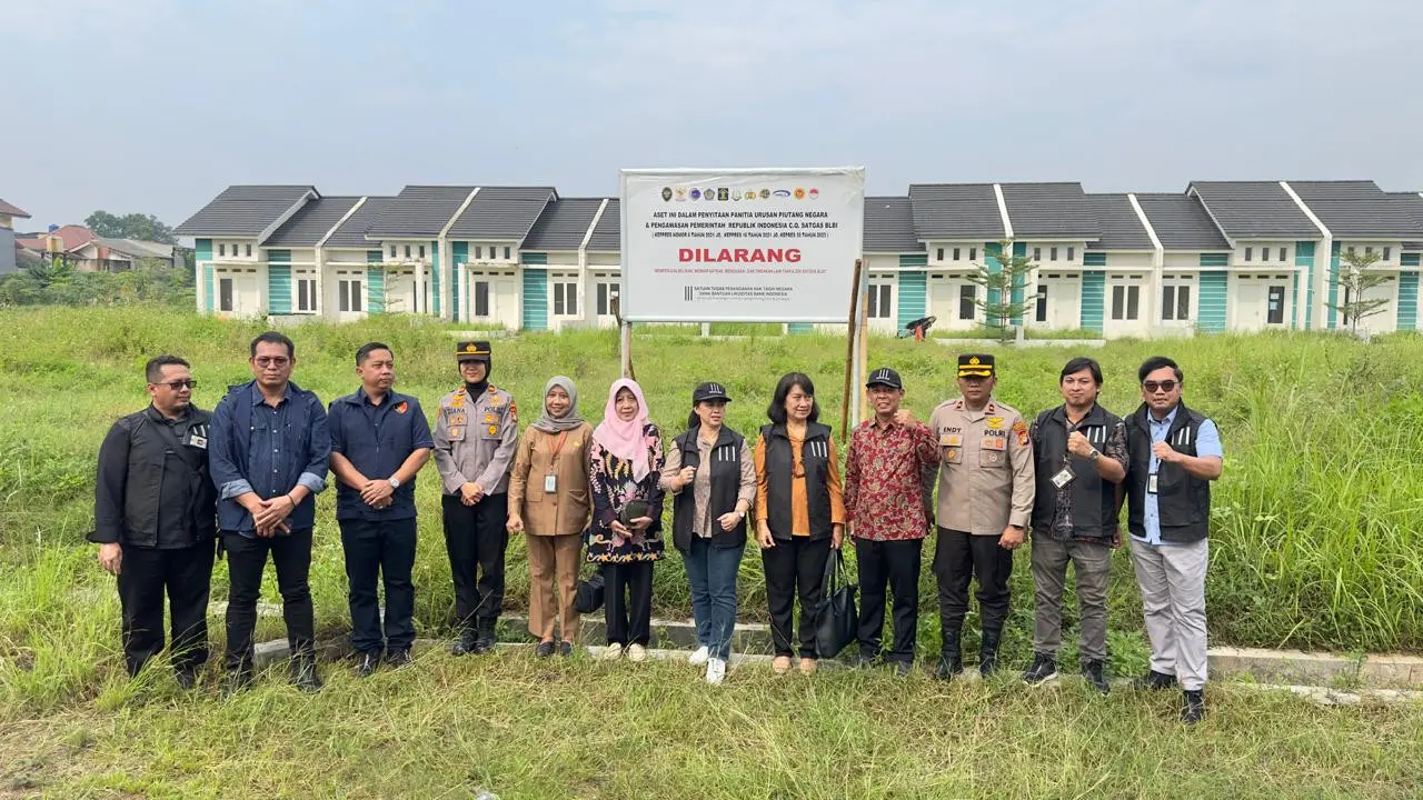 Satuan Tugas Penanganan Hak Tagih Negara Dana Bantuan LikuiditasBank Indonesia (Satgas BLBI) telah melakukan penguasaan fisik aset properti eks BLBI di Banten dan Kalimantan Selatan. (Foto: BLBI)
