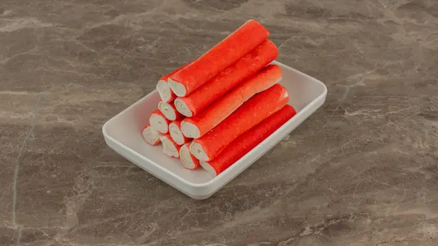 Ilustrasi surimi, makanan Jepang