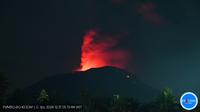 Gunung Ibu kembali erupsi pada Selasa (31/12/2024), pukul 05.18 WIT. (Liputan6.com/ Dok PVMBG)