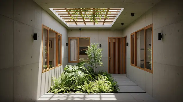 7 Model Desain Rumah Mini dengan Atrium Kecil, Cocok untuk Lahan Sempit