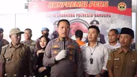 Kapolresta Bandung, Kombes Pol Kusworo Wibowo, saat menggelar jumpa pers di Mapolresta Bandung, Soreang, Kabupaten Bandung, Senin (31/10/2022).