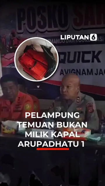 Polisi Pastikan Temuan Pelampung Bukan Milik Kapal Arupadhatu 1