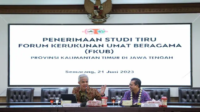 Forum Kerukunan Umat Beragama Provinsi Kalimantan Timur (FKUB Kaltim) melakukan studi tiru kehidupan kerukunan dan moderasi beragama ke Provinsi Jawa Tengah