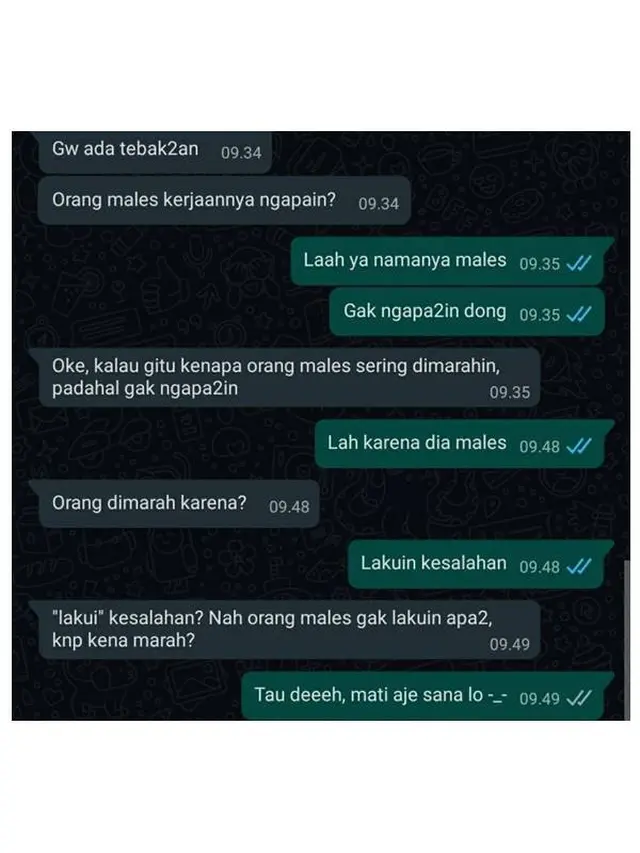 7 Chat Tebak-tebakan Kocak Ini Bikin Tepuk Jidat, Ada yang Garing