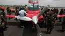 Kamis (10/4/14), TNI Angkatan Udara menangkap pesawat terbang asing jenis Swearingen SX-300 Nomor N54.JX yang dipiloti pria asal Swiss di Lanud Soewondo Medan karena memasuki wilayah Indonesia tanpa izin. (Istimewa)