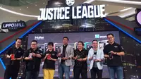 Peluncuran Haier G7 dan L7 edisi Justice League di Jakarta, Selasa (14/11/2017). (Liputan6.com/Agustin Setyo Wardani)