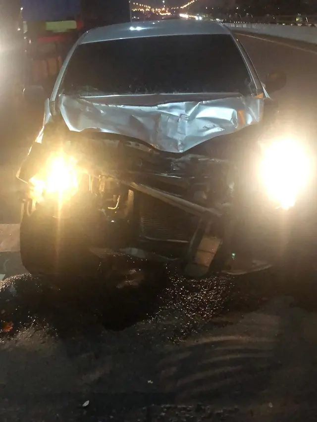 Kondisi mobil Ihsan Tarore (Instagram/ ihsantarore)