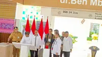 Presiden Jokowi saat meresmikan RSUP dr Ben Mboi Kupang, NTT (Liputan6.com/Ola Keda)