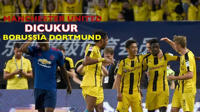 Manchester United mengalami kekalahan telak 1-4 dari Borussia Dortmund dalam laga pra musim International Champions Cup 2016 di China, Jumat (22/7/2016).