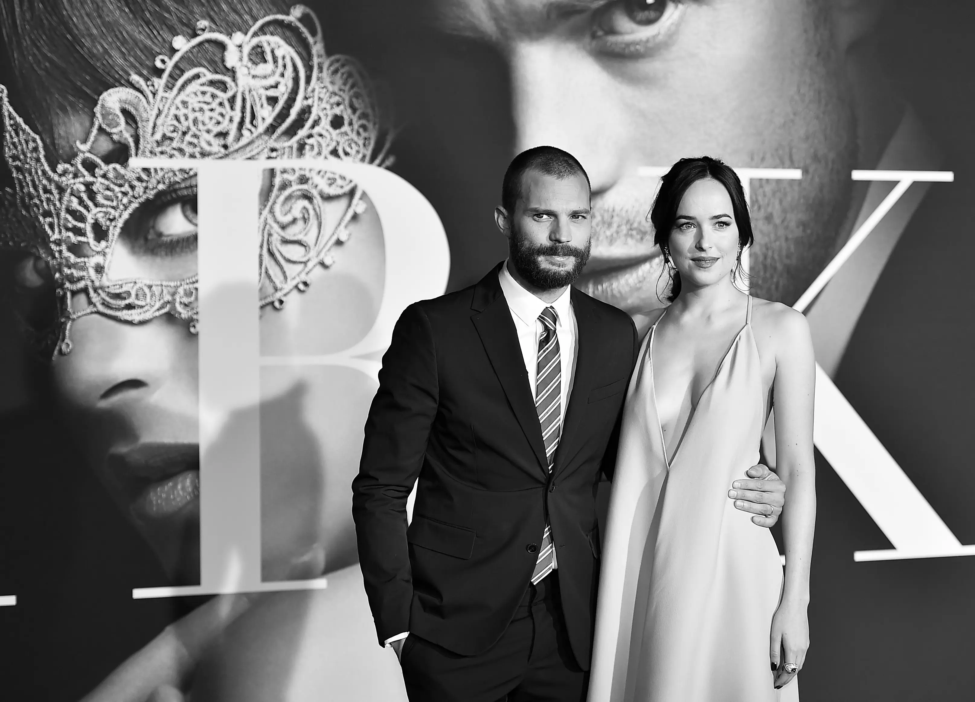 Pernikahan mereka pun akan banyak dihantui oleh masa lalu yang tak menyenangkan termasuk mantan bos Ana, Jack Hyde, yang dipecat oleh Christian sebelumnya. (ALBERTO E. RODRIGUEZ / GETTY IMAGES NORTH AMERICA / AFP)