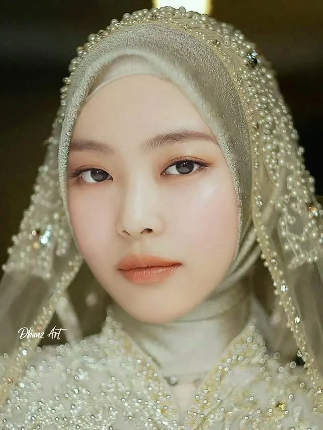 6 Editan Foto Jennie Blackpink Berhijab, Netizen: Anak Pesantren Nih