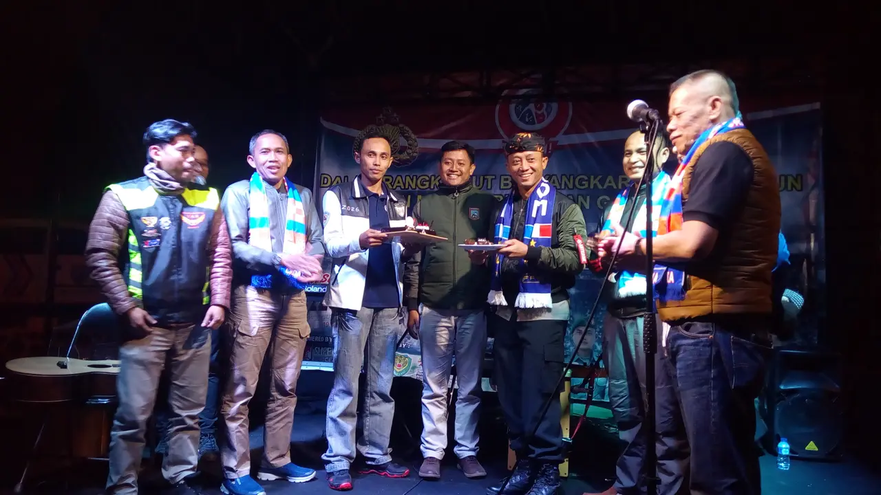 Nobar final piala dunia di Mapolres Garut