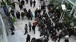 Pemicu kecelakaan diduga karena pesawat gagal saat pendaratan. (JUNG YEON-JE/AFP)