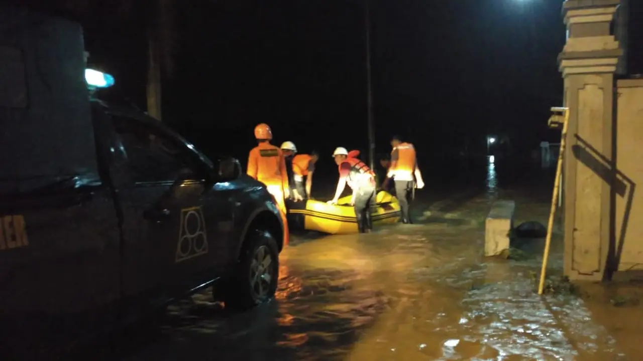 Banjir di Yogyakarta karena hujan lebat (Switzy Sabandar/ Liputan6.com)