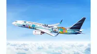 Maskapai penerbangan nasional Garuda Indonesia bekerjasama dengan The Pokémon Company pada hari Sabtu (16/12) secara resmi memperkenalkan desain livery Pikachu Jet yang akan diaplikasikan pada armada B737-800NG Garuda Indonesia. (Dok. Garuda Indonesia)