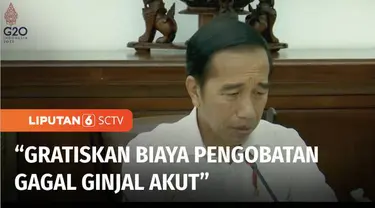 Kementerian dan lembaga terkait diminta utamakan keselamatan rakyat, Presiden Jokowi beri instruksi untuk menggratiskan biaya perawatan kepada pasien penderita gagal ginjal akut.