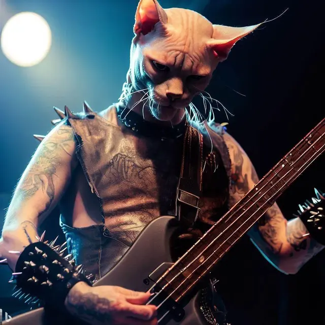 6 Editan Foto Kucing Jadi Musisi Grup Metal Ini Kocak